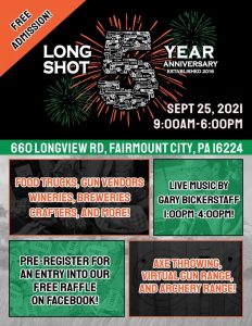 Long Shot Ammo & Arms 5th Anniversary @ Long Shot Ammo & Arms | Fairmount City | Pennsylvania | United States
