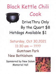 Black Kettle Chili Cook @ Gumtown Park | New Bethlehem | Pennsylvania | United States