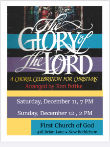 The Glory of the Lord Choral Celebration @ First Church of God | New Bethlehem | Pennsylvania | United States