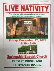 Live Nativity @ Springside Baptist Church