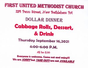 Dollar Dinner @ First United Methodist Church