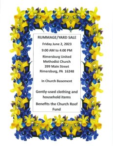 Rummage/Yard Sale - United Methodist Church Rimersburg @ United Methodist Church | Rimersburg | Pennsylvania | United States