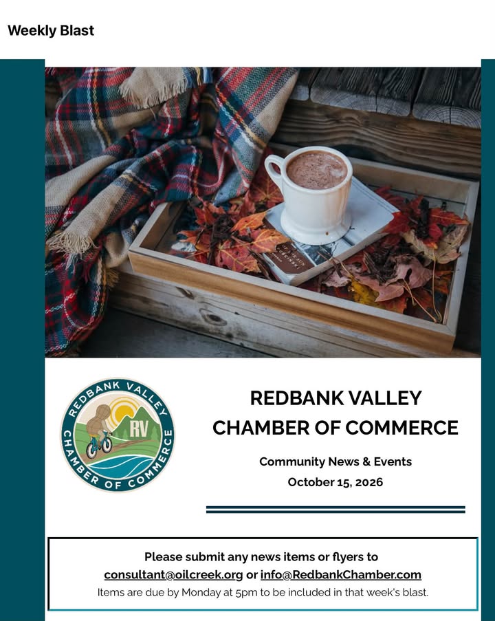 📌 UPCOMING EVENTS: NEW BETHLEHEM & REDBANK VALLEY 📅 OCTOBER 2026 • Oct 16 |…