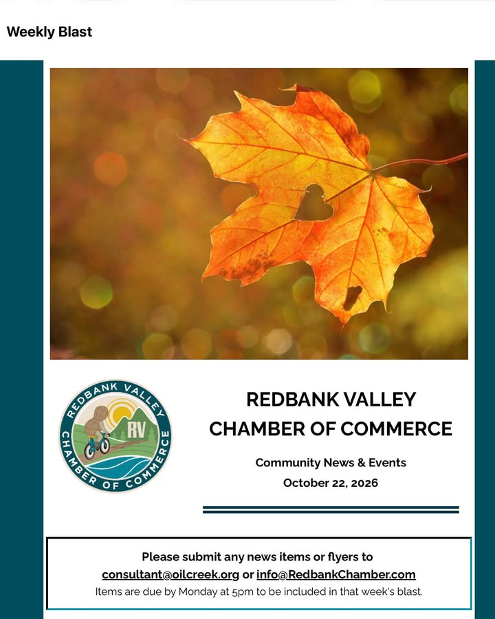 📌 UPCOMING EVENTS: NEW BETHLEHEM & REDBANK VALLEY 📅 OCTOBER 2026 • Oct 24 |…